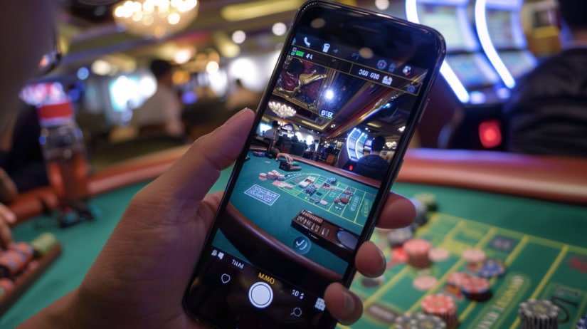 Filipino player using the jillicc platform on a mobile phone